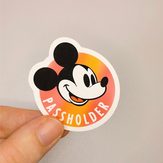 Disney Passholder Mickey Mouse Stickers Disney Ap Sticker Etsy