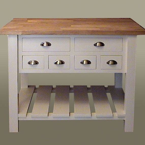Freestanding Painted Kitchen Island Etsy
