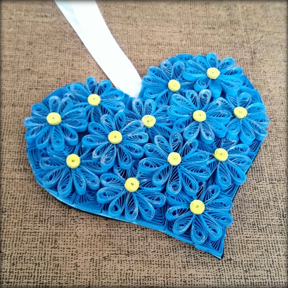 Quilling Heart Card With Removable Quilled Heart Ornament Etsy