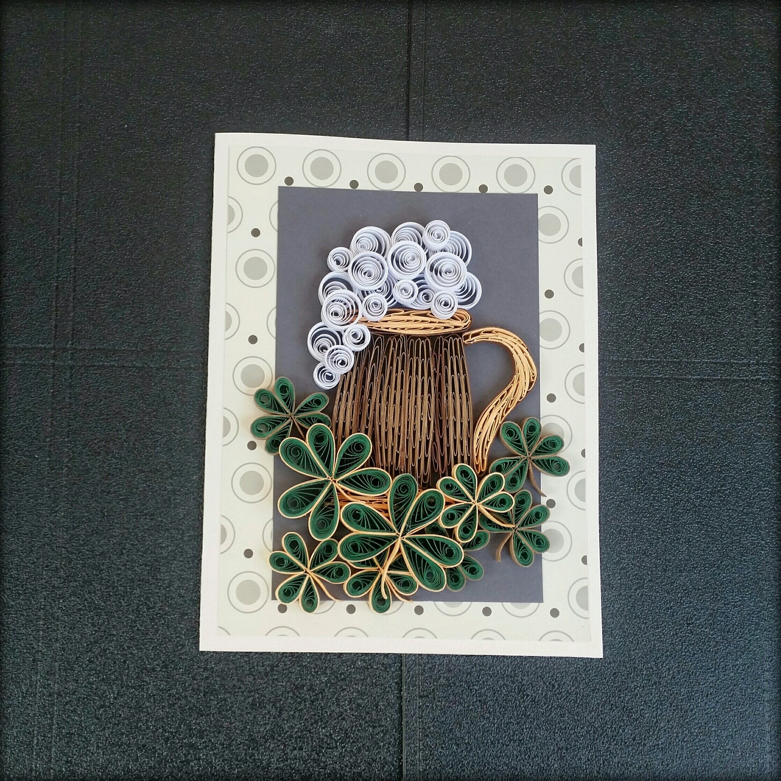 Quilling Card Beer Lover Card Birthday Card Card Gift Etsy