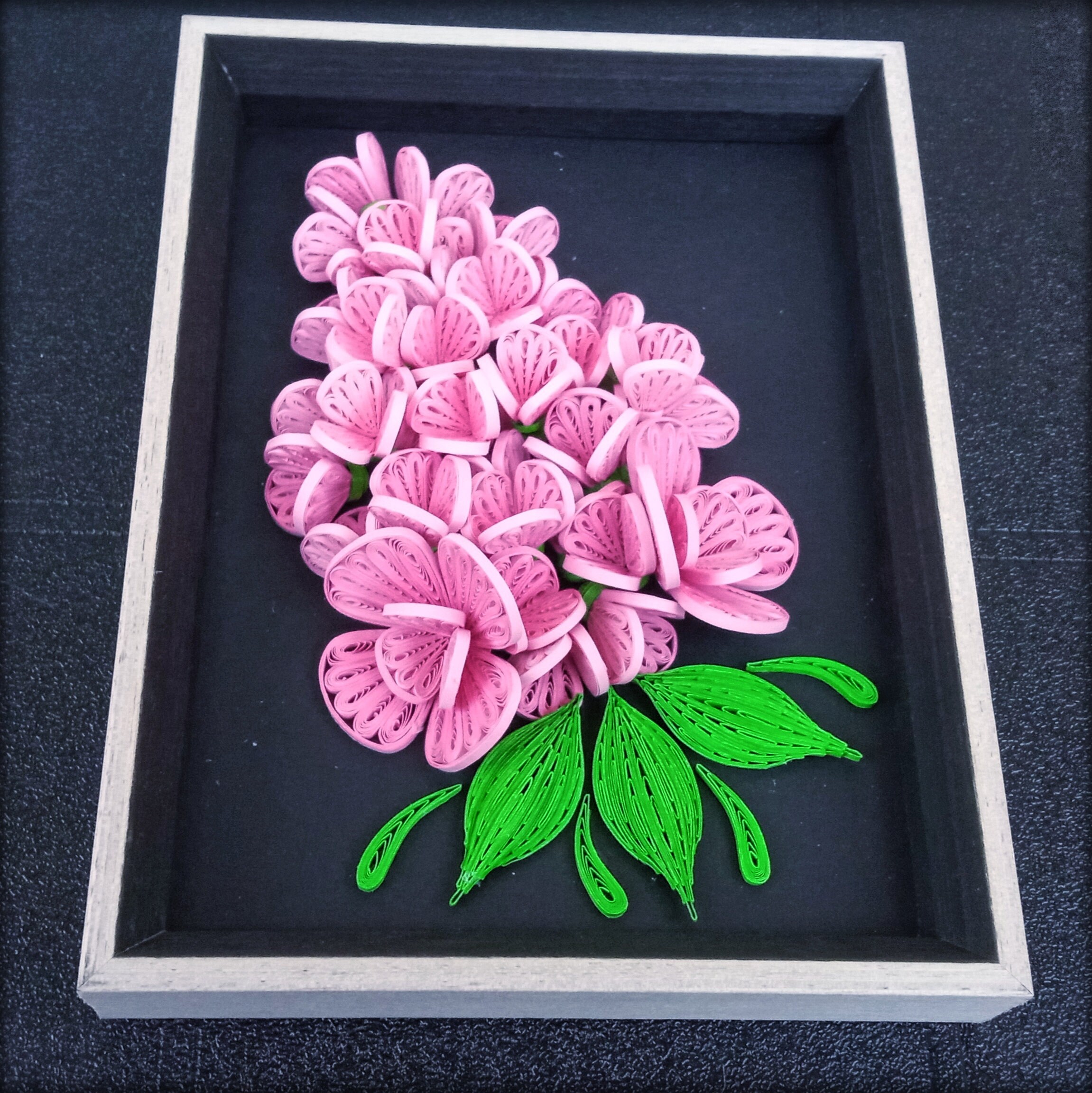 Quilling Flower Wall Art Quilled Hyacinth Flower Lilac Etsy