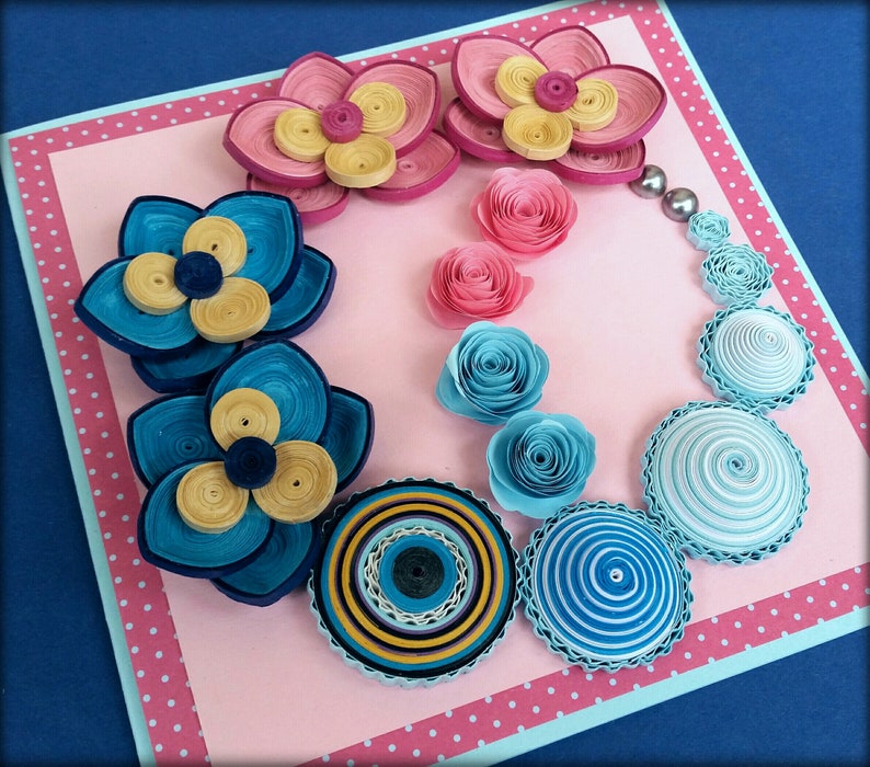 Orchid Quilling Card Paper Quilling Wall Art Handmade Etsy