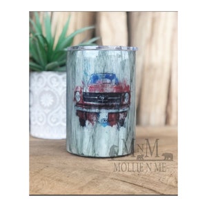 Classic Ford Mustang Tumbler - Muscle Car  - Classic Car - Wood Grain Tumbler - Gifts For Men - Order Yours Today!