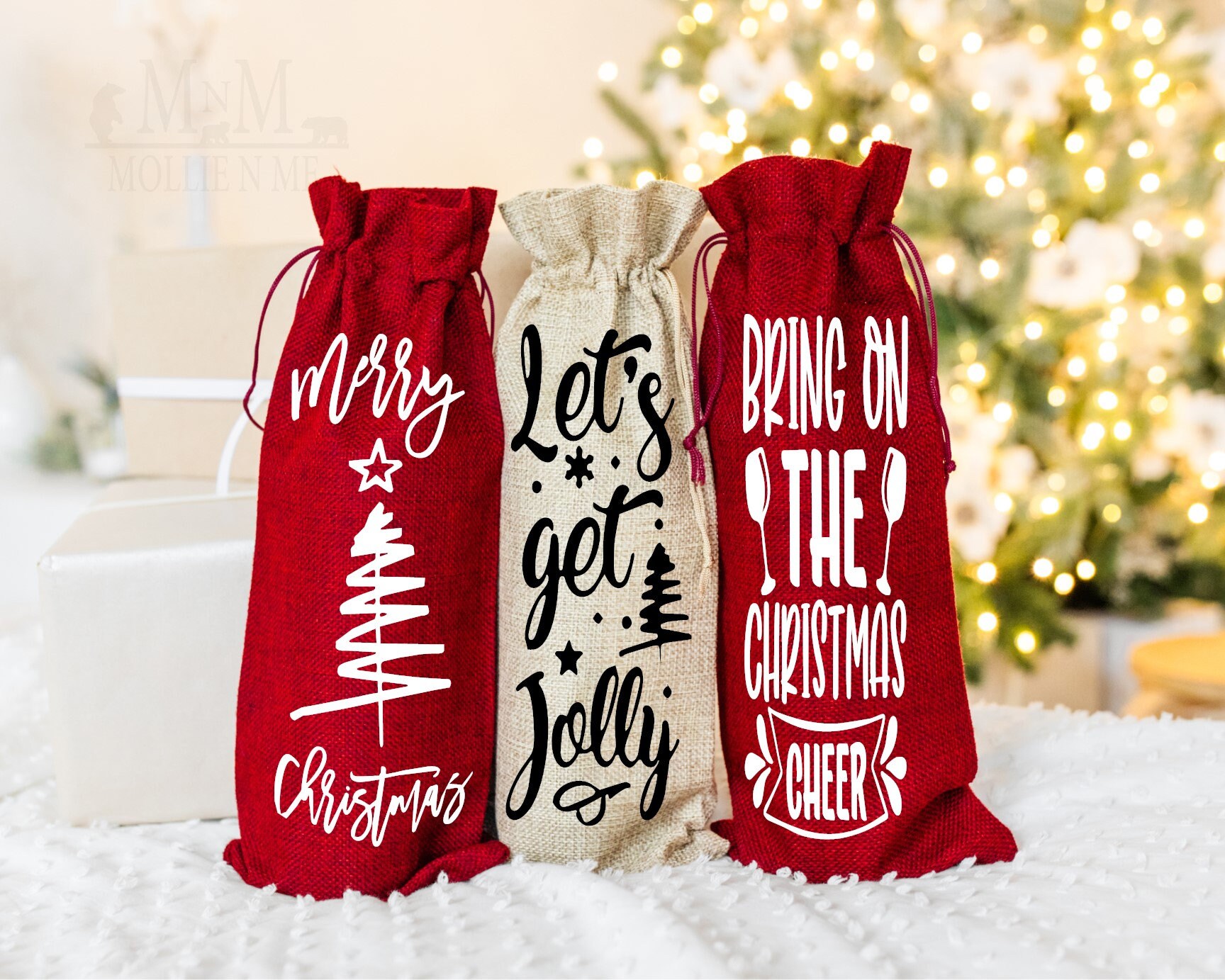 Cute wine gift bags sale