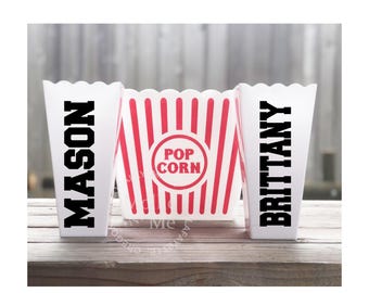 Personalized Popcorn Tub: Party Favor Gifts, Party Décor, Gift Ideas