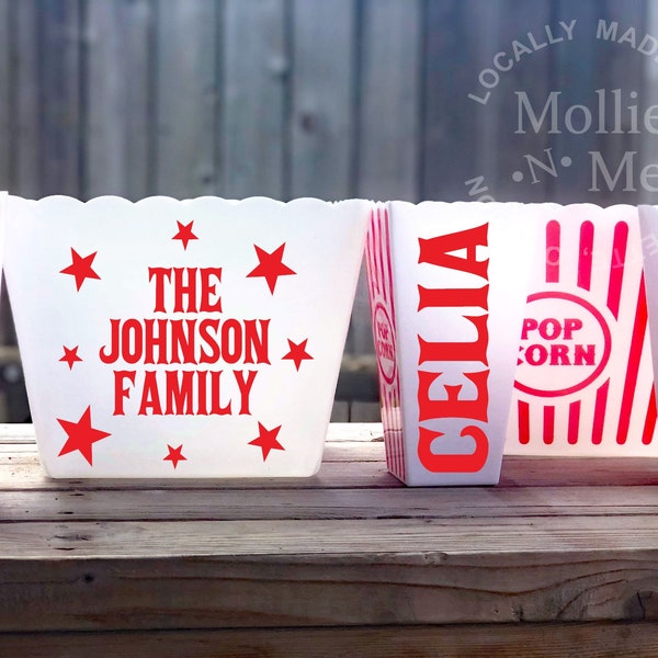 Personalized Family Popcorn Bucket | Gift Basket | Popcorn Container | Order Yours Today!