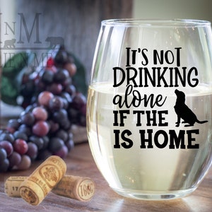 Funny Dog Gift For Wine Lover Wine Glass Dog Lover Gift for Dog Mom Personalized Dog Glass For Her Dog Lover Gift Idea
