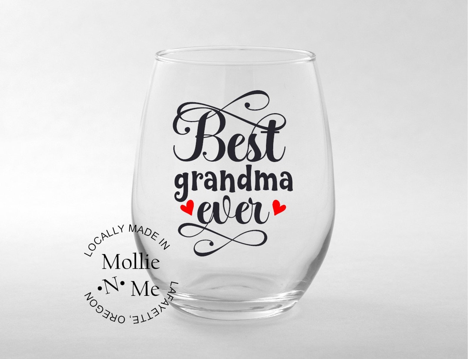 Best Grandma Ever 20 oz. Stemless Wine Glass Grandma Gifts Etsy