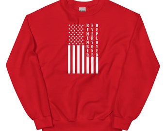 RODE vrijdag militair onthoud iedereen ingezet inzet Amerikaanse vlag sweatshirt S-5XL