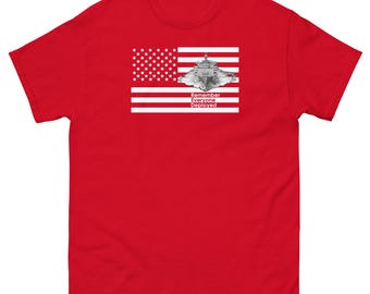 Camiseta "Recuerden a todos los desplegados" con el despliegue militar del viernes rojo, con bandera de EE. UU., tallas S-5XL