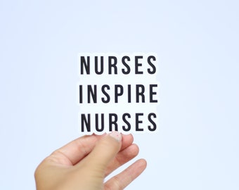 Nurse Stickers for Water Bottles, Nurse Sticker, Nurse Sticker for Cup, Nurse Sticker for Laptop, RN Sticker, Nursing Stickers, RN Stickers