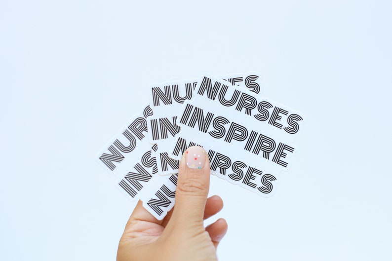 Nurse Stickers for Water Bottles Nurse Stickers Nurse Etsy