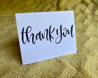 Calligraphy "Thank You" - Greeting Card