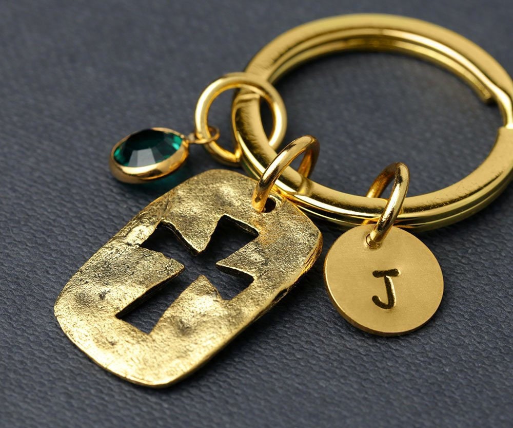 Retro Leather Cross Keychain Religious Cross Keychain Decoration Lovers  Pendant Gift