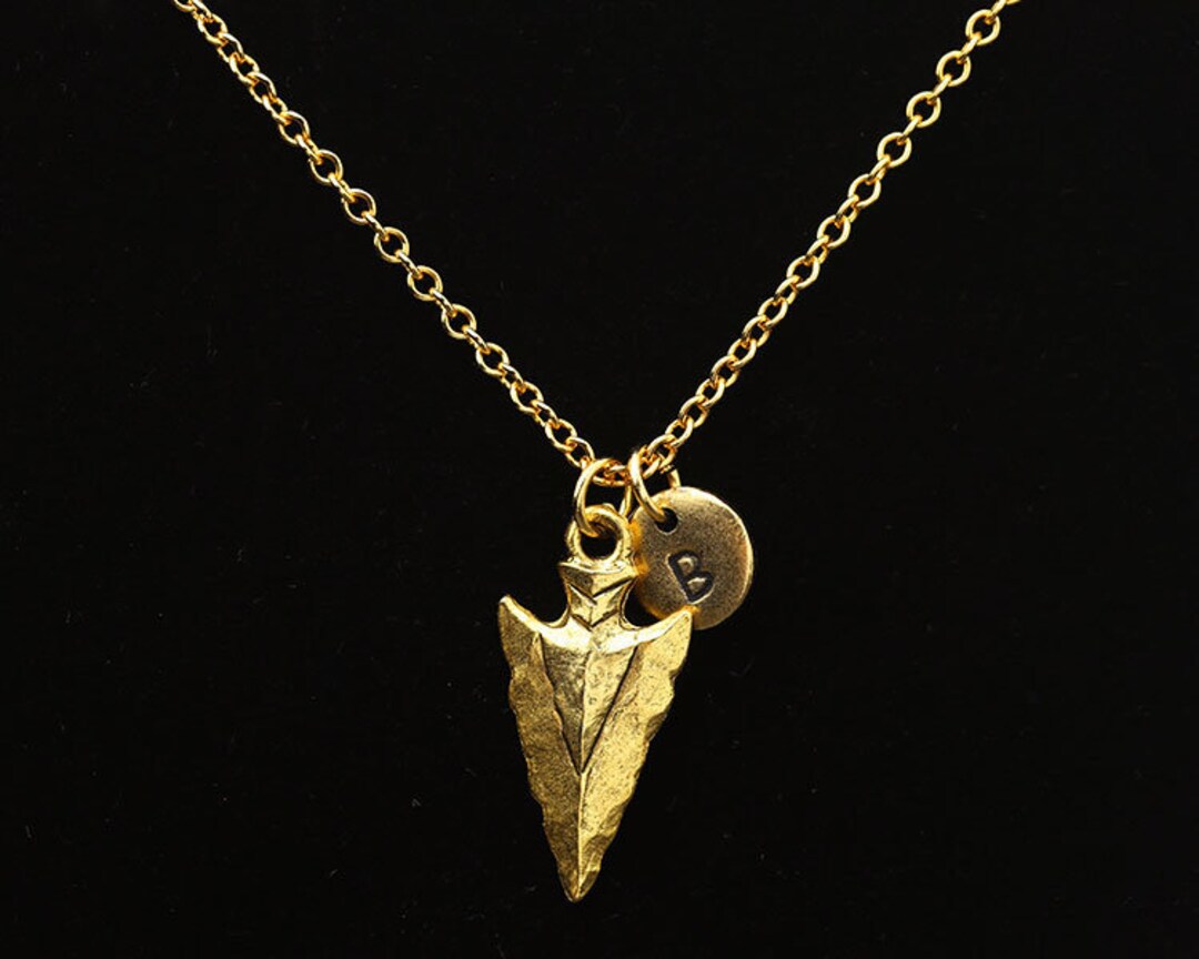 Gold arrowhead necklace Clearance