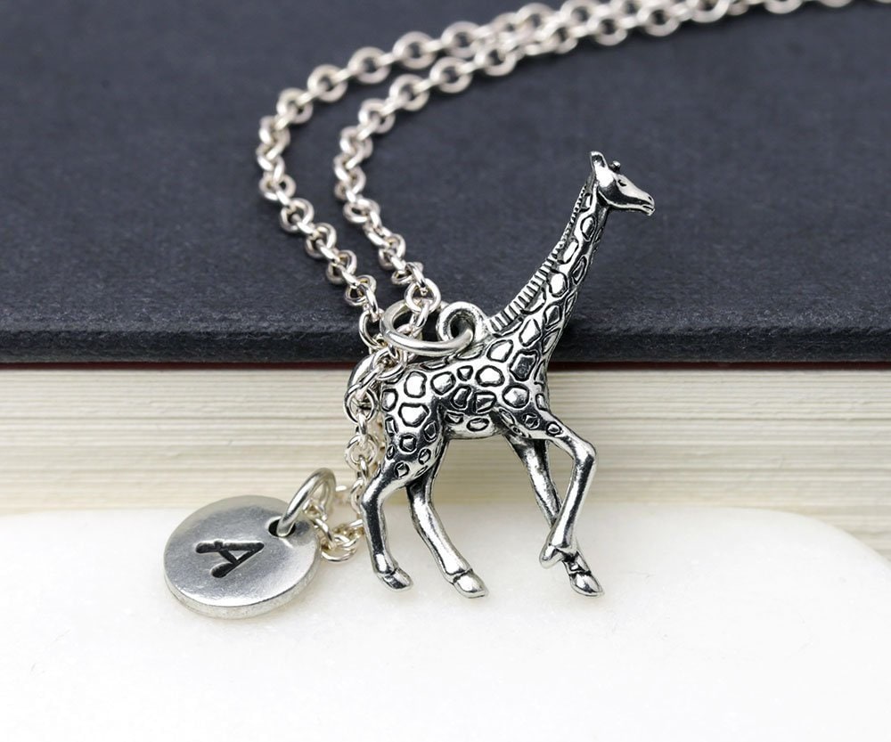 JUSTKIDSTOY Colgante De Plata De Ley 925 Con Forma De Corazón De Animal Keep Me In Your Heart Jirafa Panda Collar De Joyería Para Mujeres Novias, Plata Esterlina, Circonia Cúbica