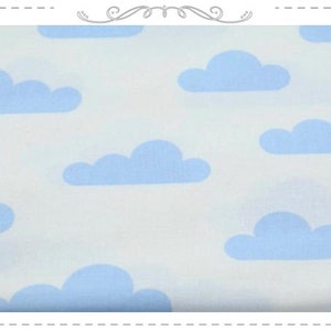 Cotton clouds clouds light blue on white
