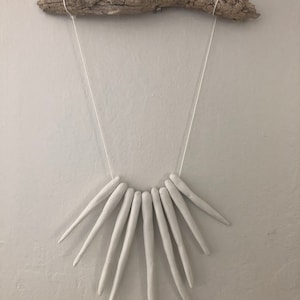 Original clay and driftwood wall art
