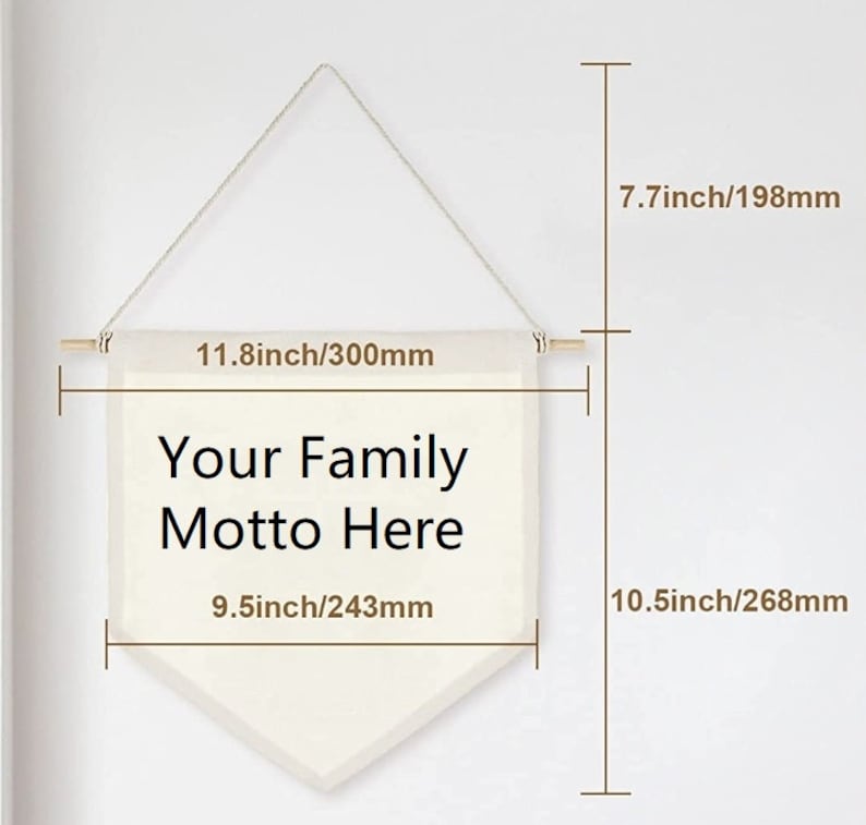 Customized Family Motto Sign, Family Value Sign, Wall Decor, Haning ...