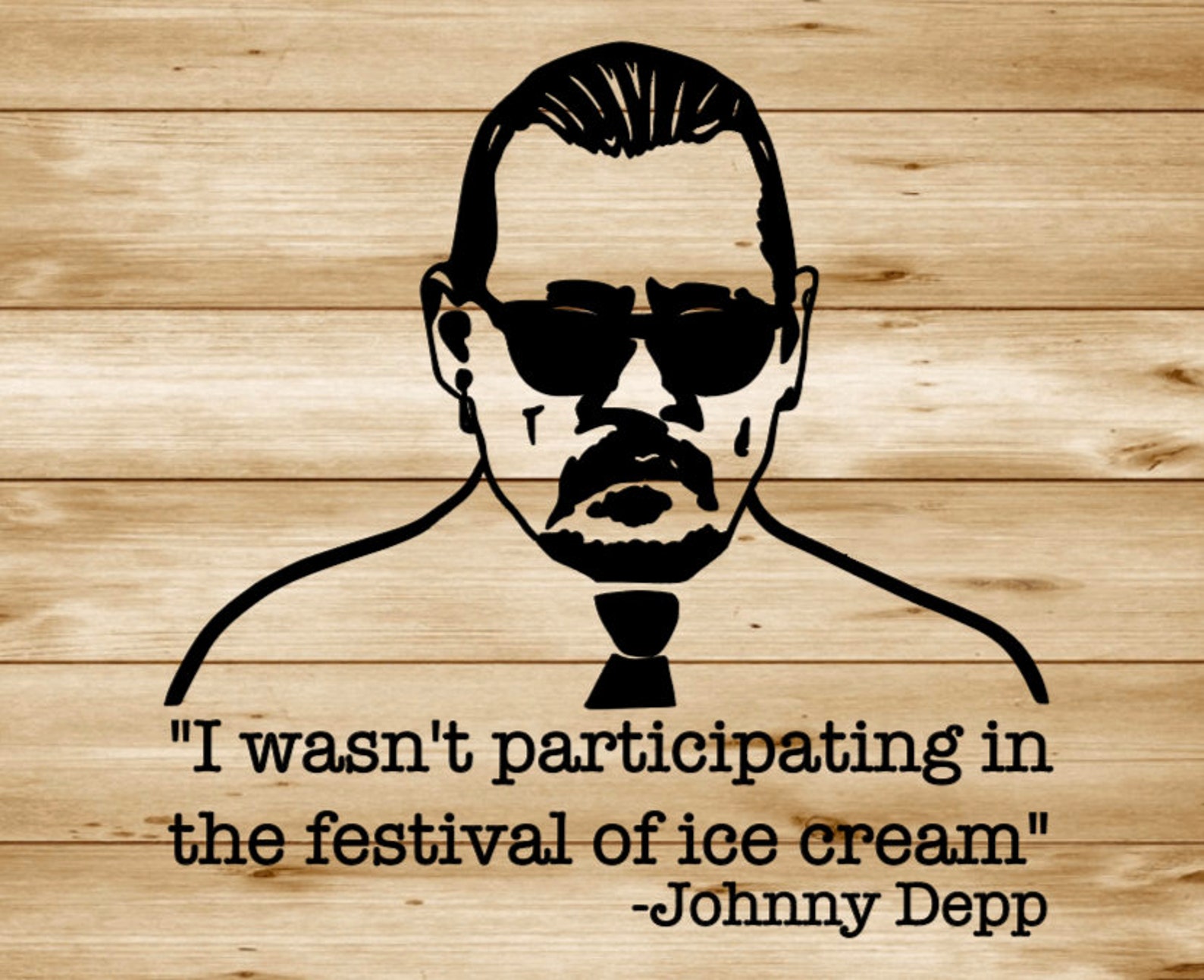 Festival of Ice Cream Johnny Depp SVG/PNG Johnny Depp Etsy Hong Kong