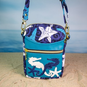 Niedliche Umhängetasche PDF Schnittmuster Mit einer Vordertasche - Crossbody Bag Schnittmuster Zum Download