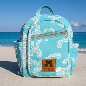 Stylish Backpack Pattern with Front & Side Pockets and Padded Shoulder Straps – Downloadable PDF Pattern - Rachel Backpack