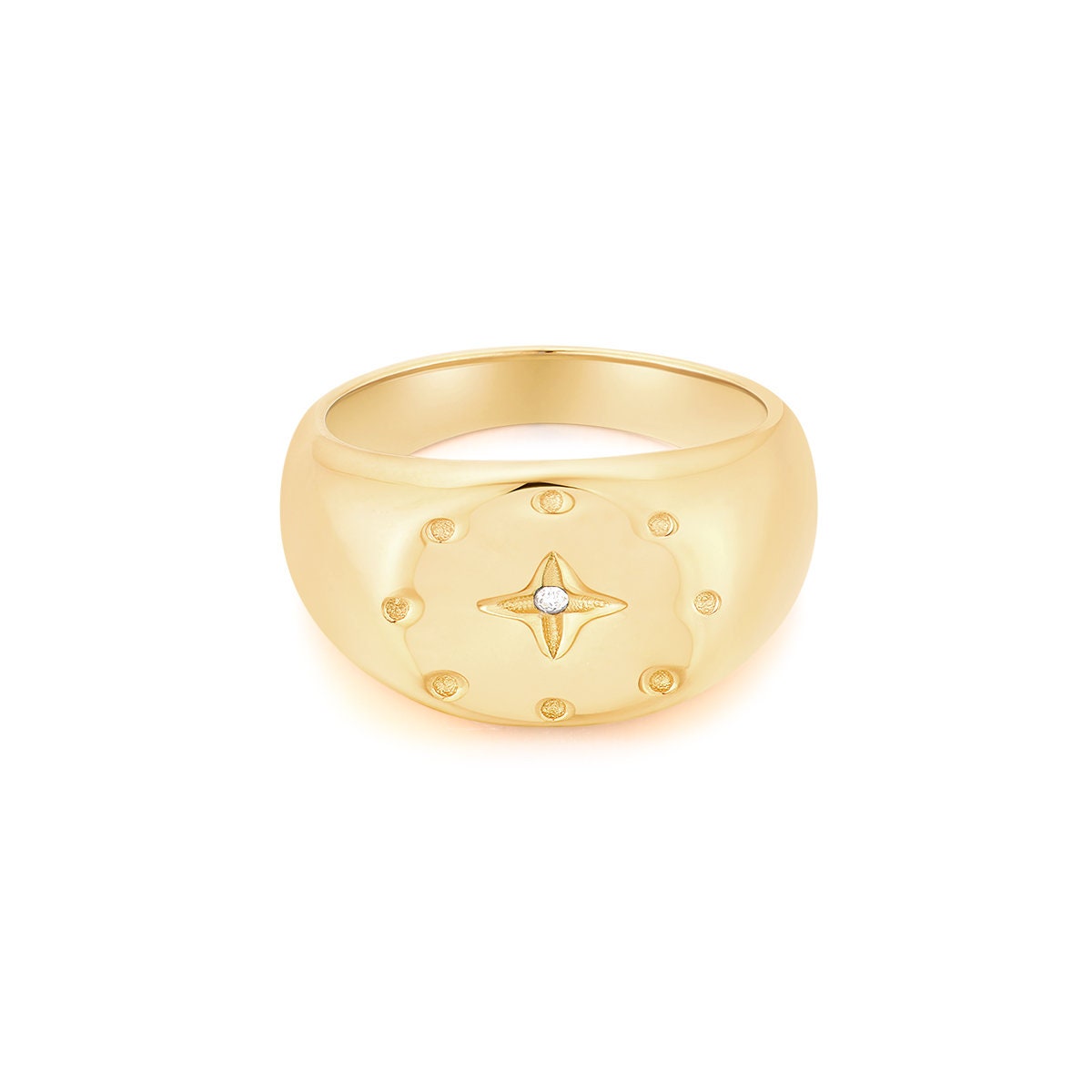 14k Gold Signet Ring Gold Signet Ring Women Gold Rectangular - Etsy