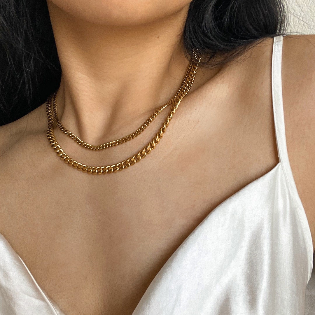 Slim Thicc Thin Chain Necklace 22
