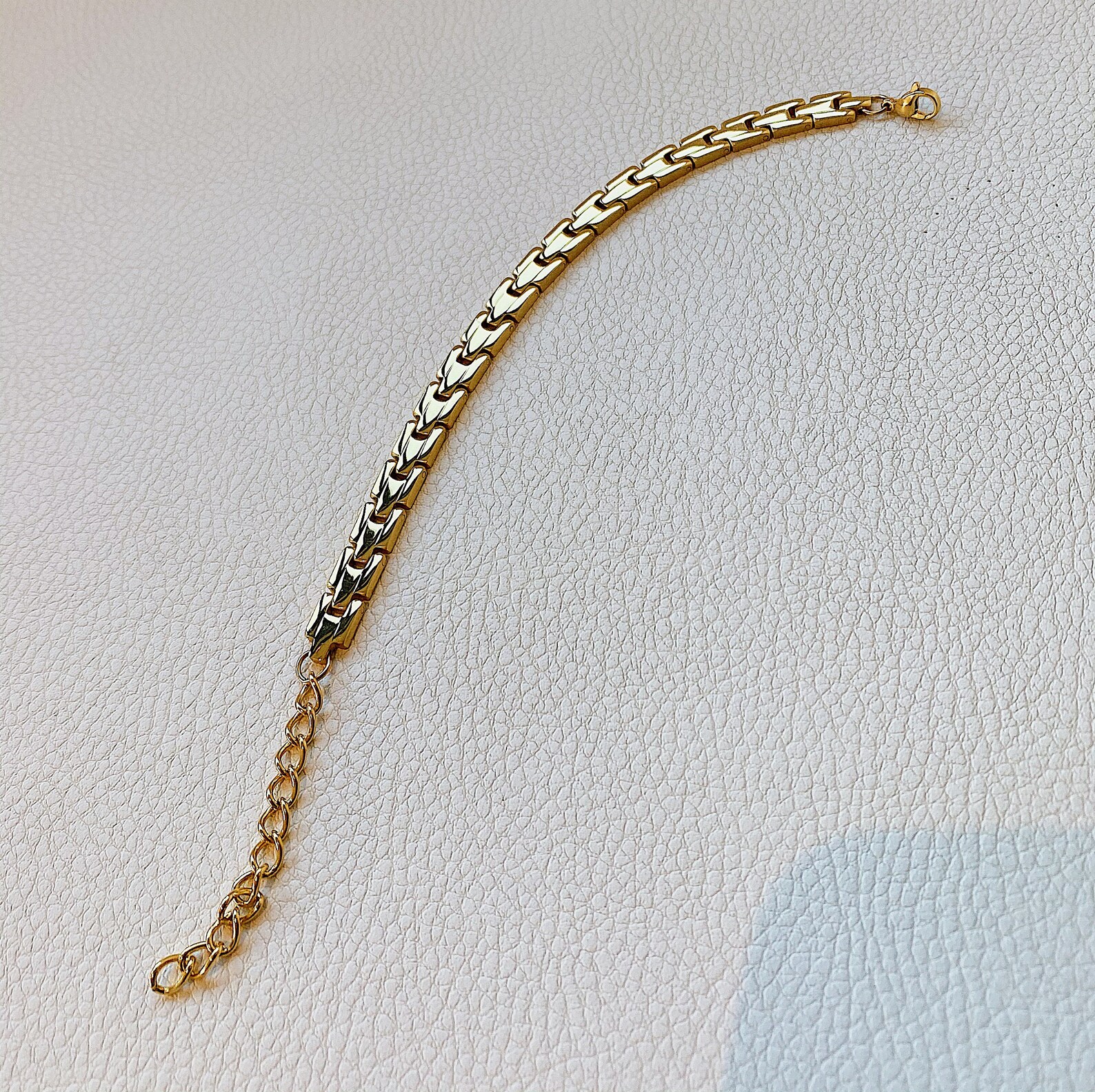 14k Gold Chunky Bracelet Gold Panther Link Bracelet Gold - Etsy