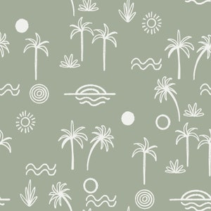 Palm Tree Crib Sheet Etsy