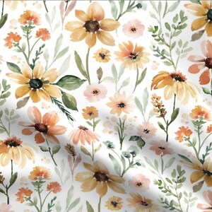 Minky Pastel Daisy Bedding, Newborn Baby, Changing Pad Cover, Floral Nursing Pillow Cover, Boho Wildflower Newborn, Lovey, Girl Swaddle Gift