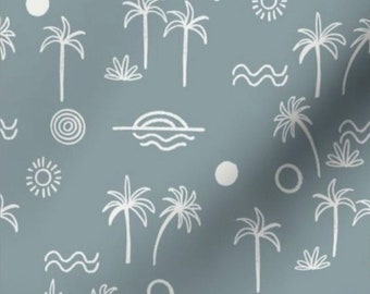 palm tree crib sheet