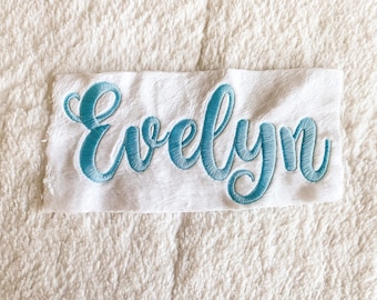 ADD-ON: Embroidery Add-On, Personalized Baby Blanket, Monogrammed Lovey, Personalization