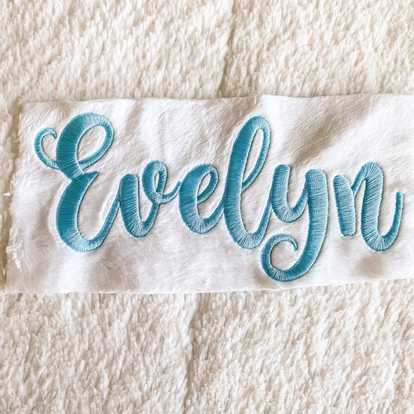 ADD-ON: Embroidery Add-On, Personalized Baby Blanket, Monogrammed Lovey, Personalization