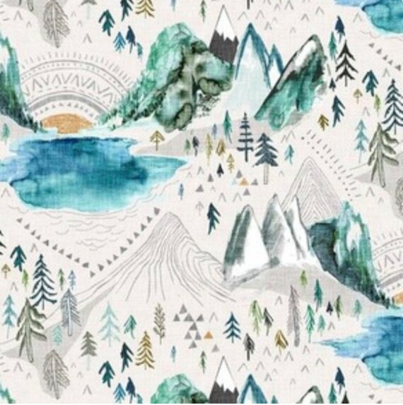 Mountain Baby Crib Bedding Woodland Baby Blanket Fitted Crib Sheet Changing Pad Cover Swaddle Banket Nursing Pillow Cover Baby Lounge Etsy Canada