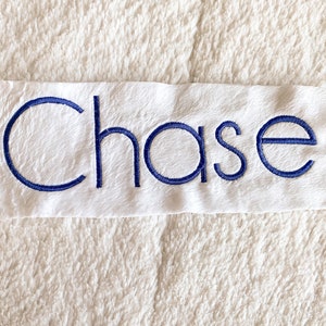 ADD-ON: Embroidery Add-On, Personalized Baby Blanket, Monogrammed Lovey, Personalization