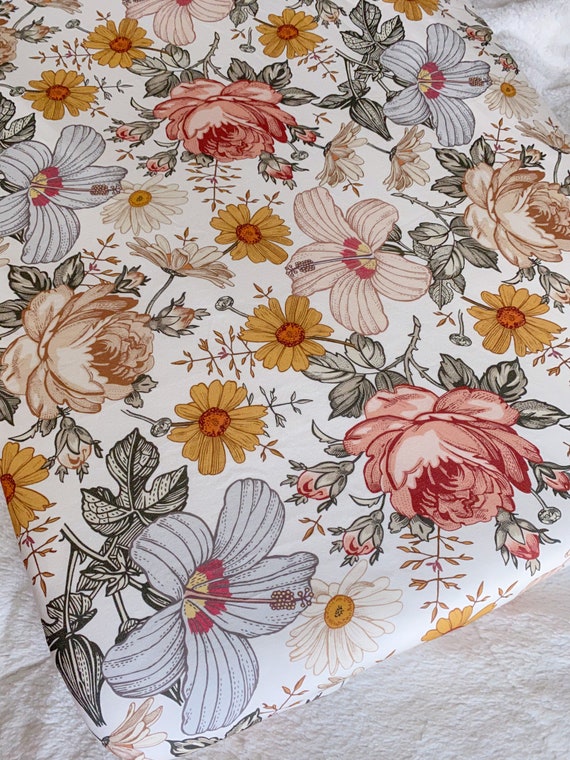 Vintage floral crib bedding hotsell