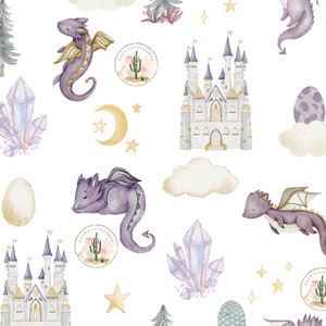 Baby Dragon Princess Baby Crib Blanket, Moon & Stars Crib Bedding, Nursing Pillow Cover, Newborn, Changing Pad Cover, Crib Sheet, Girl