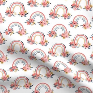 Minky Floral Rainbow Baby Crib Blanket Rainbow Baby Girl Nursing Pillow Cover Newborn  Changing Pad Car Seat Cover Rainbow Crib Sheet