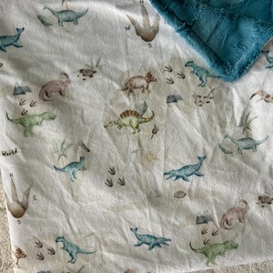 LOVEY, livraison rapide, couverture pour lit de bébé Minky Dinosaur Land, literie pour berceau carte du Jurassique, cadeau bébé garçon, nouveau-né, carte du château du royaume