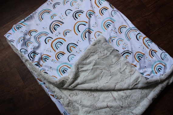 Blue crib blanket hot sale
