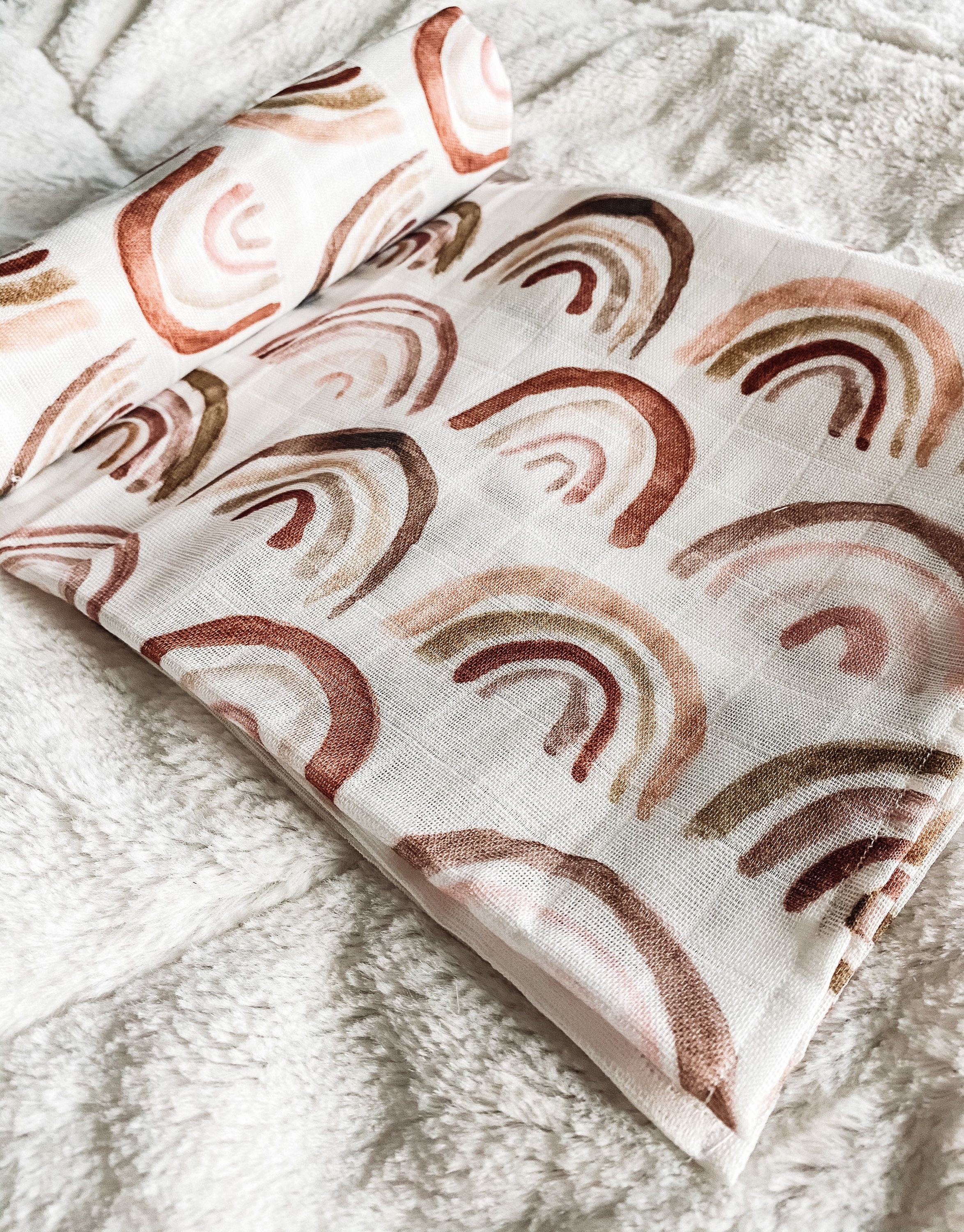 Neutral rainbow swaddle hotsell