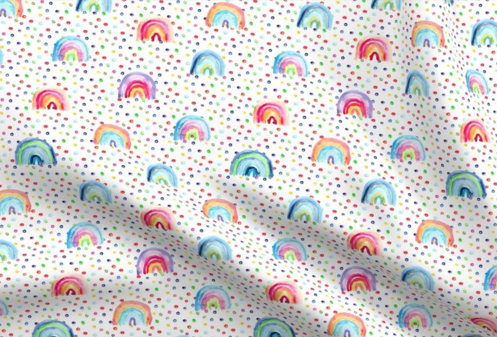 Minky Polka Dot Rainbow Nursing Pillow Cover Newborn Lounger Etsy