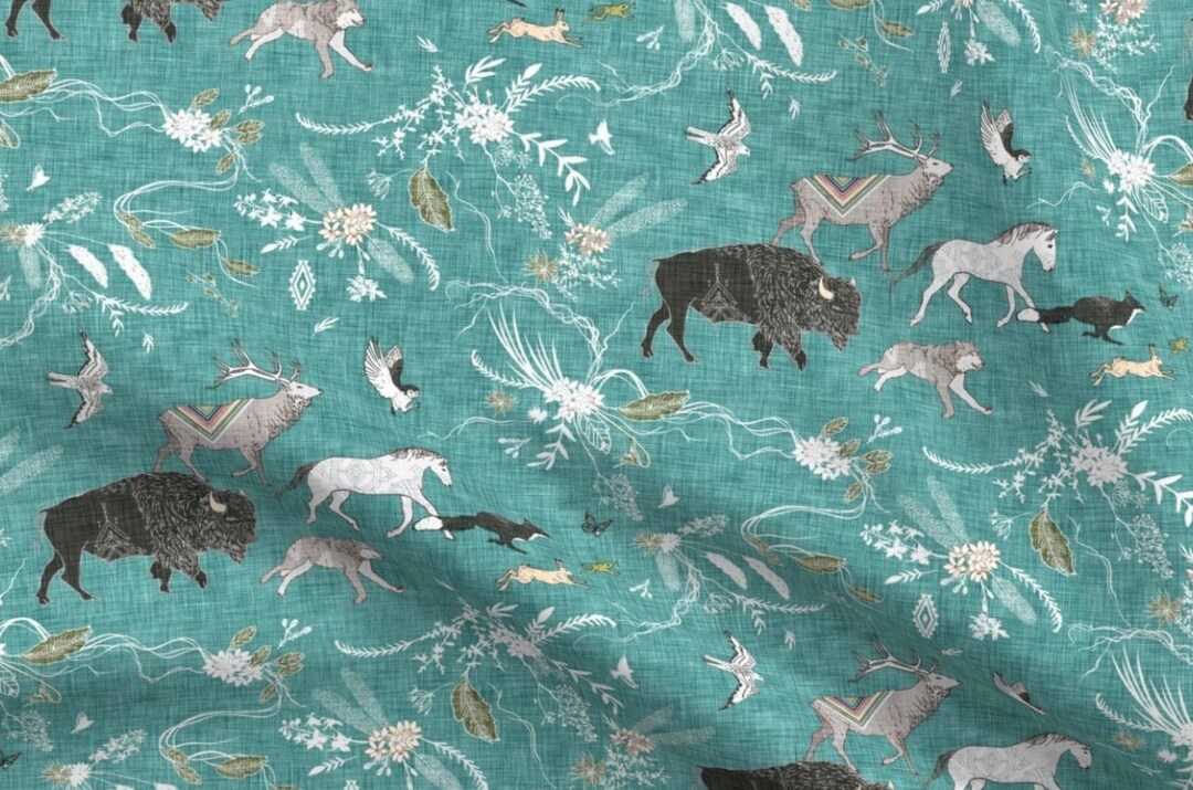 Minky Buffalo Baby Blanket Bison Crib Blanket Girl Western Etsy