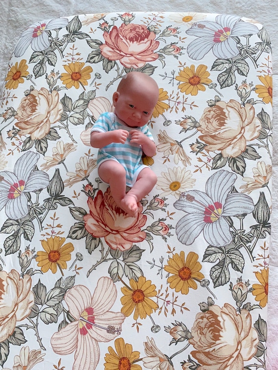 Organic Cotton Vintage Floral Crib Sheet Boho Floral Crib Bedding Magnolia Crib Sheet Floral Baby Shower Gift Girl Vintage Floral Lovey Etsy Canada