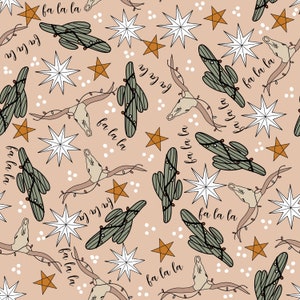 Western Christmas Baby Blanket, Longhorn Crib Bedding, Cactus Swaddle Blanket, Christmas Crib Sheet, Texas Baby, Cowboy Christmas Crib