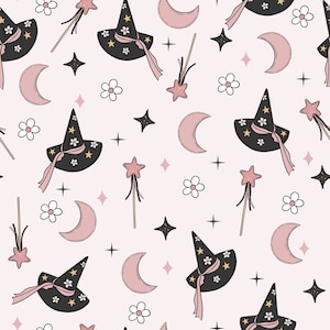 Baby Brewing Baby Blanket, Halloween Lovey, Girl Spooky Goth, Fall Baby Gift, Boho Daisy Crib Bedding, Witch Blanket, Crib Sheet, Moon Stars