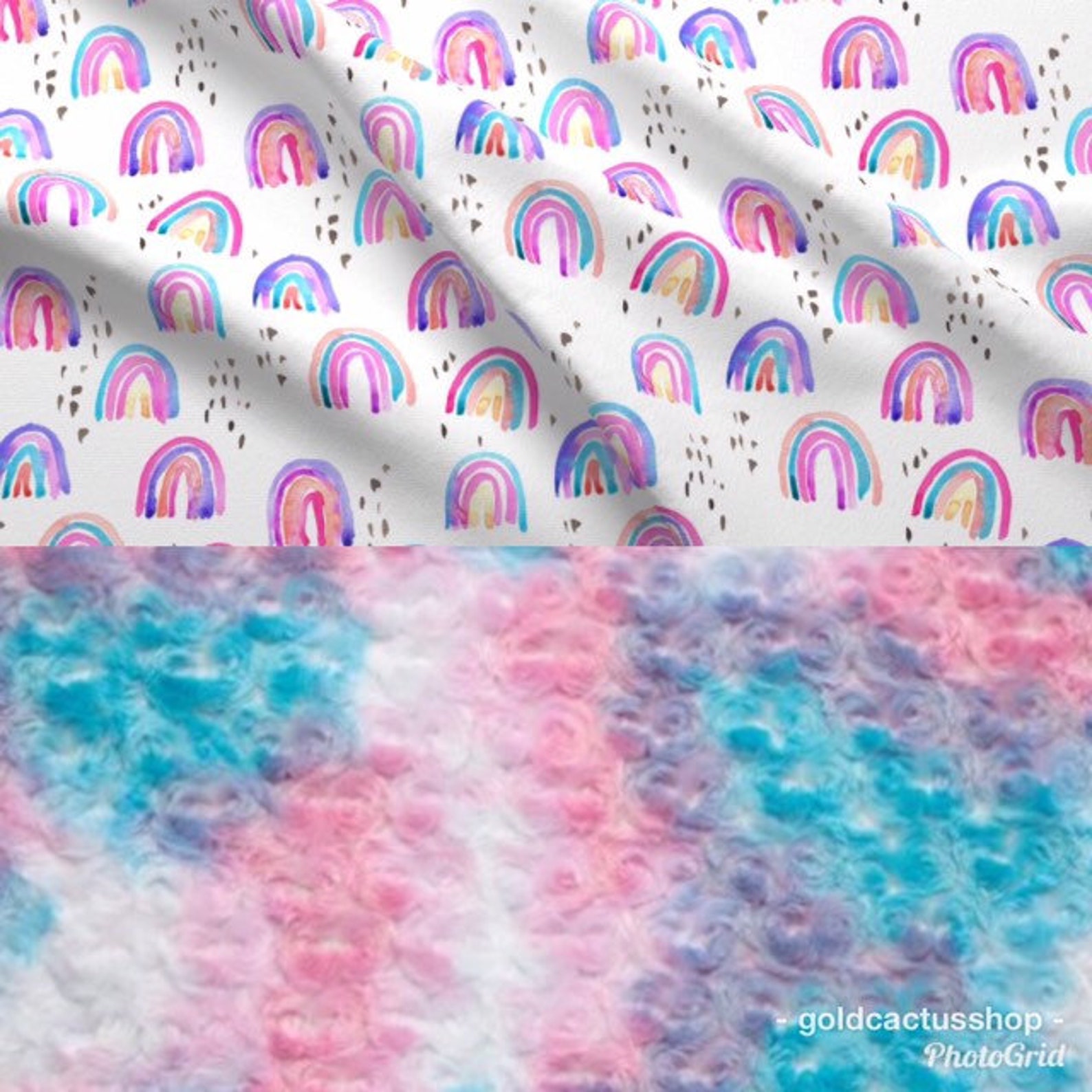 Minky Watercolor Rainbow Baby Blanket Rainbow Baby Crib Etsy