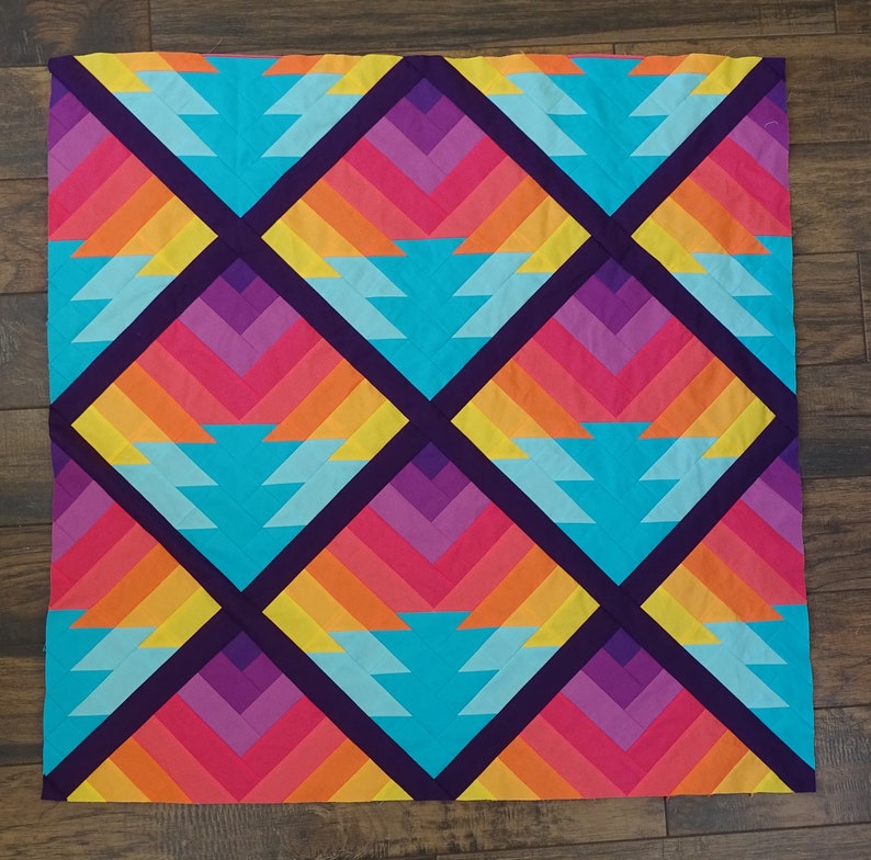Beach Sunset Quilt PDF Pattern Etsy