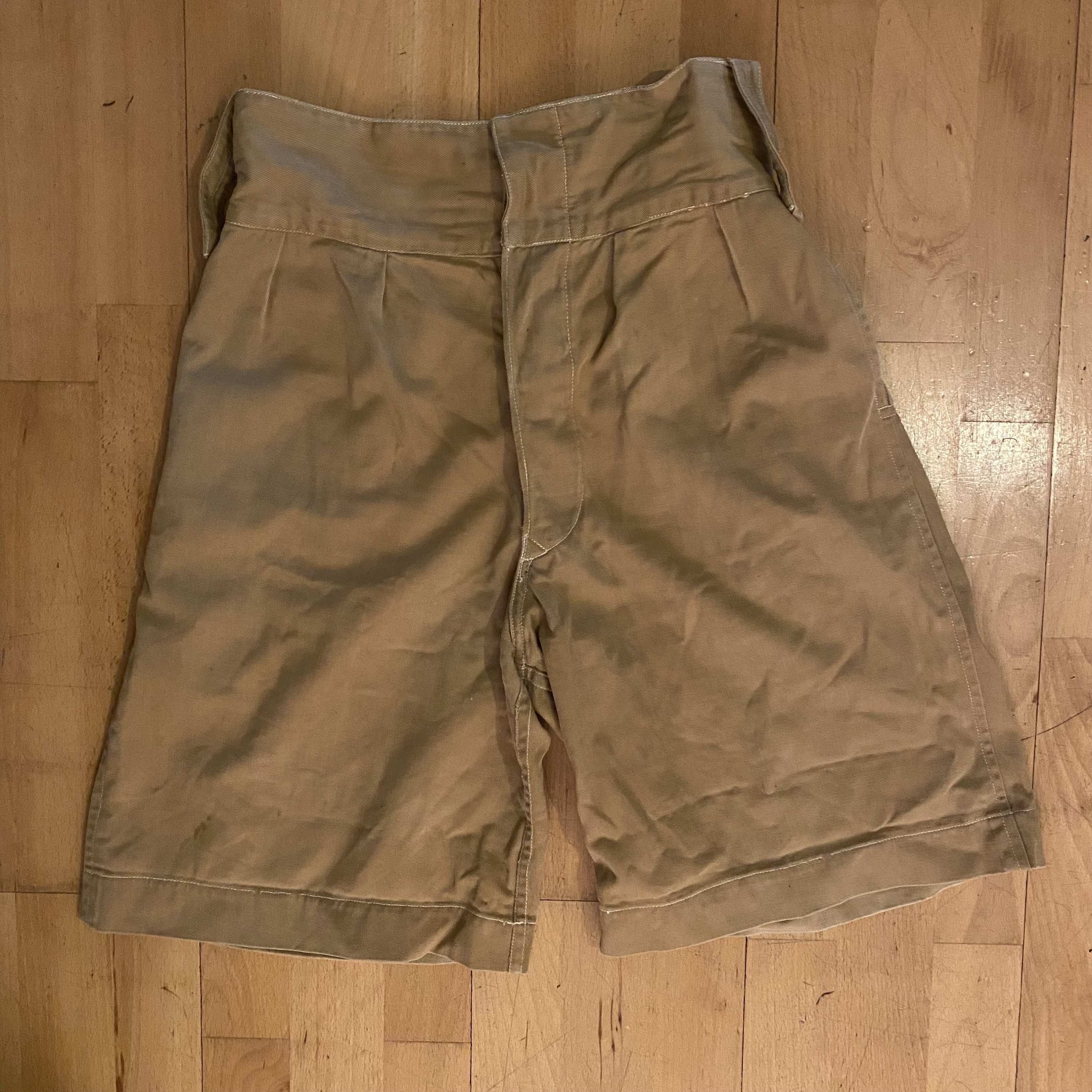 1940s Khaki British Military Shorts